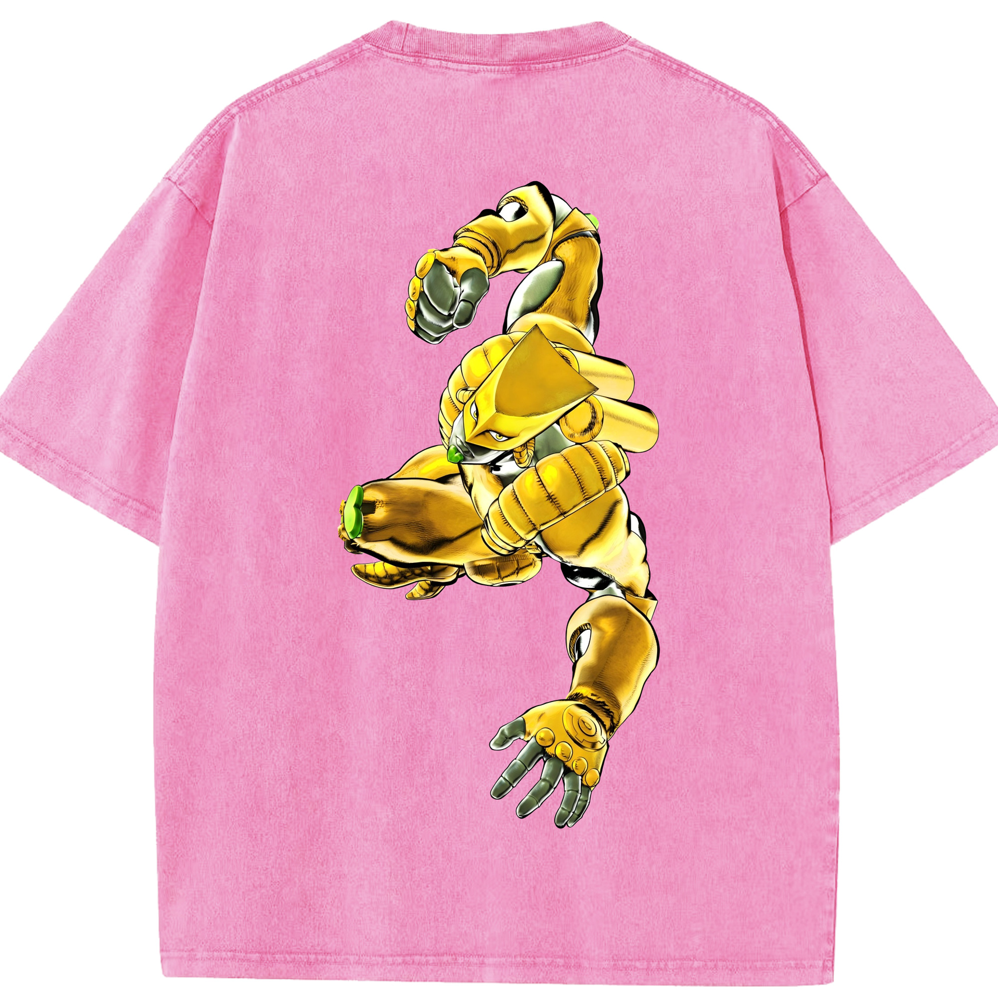 （画像用） ジョジョの奇妙な冒険 ディオ?ブランドー JoJo's Bizarre Adventure Dio Brando 綿100% ヴィンテージ風 半袖Tシャツ（背面プリント）